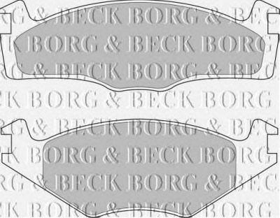 BORG & BECK bbp1531 -  Комплект тормозных колодок, дисковый тормоз